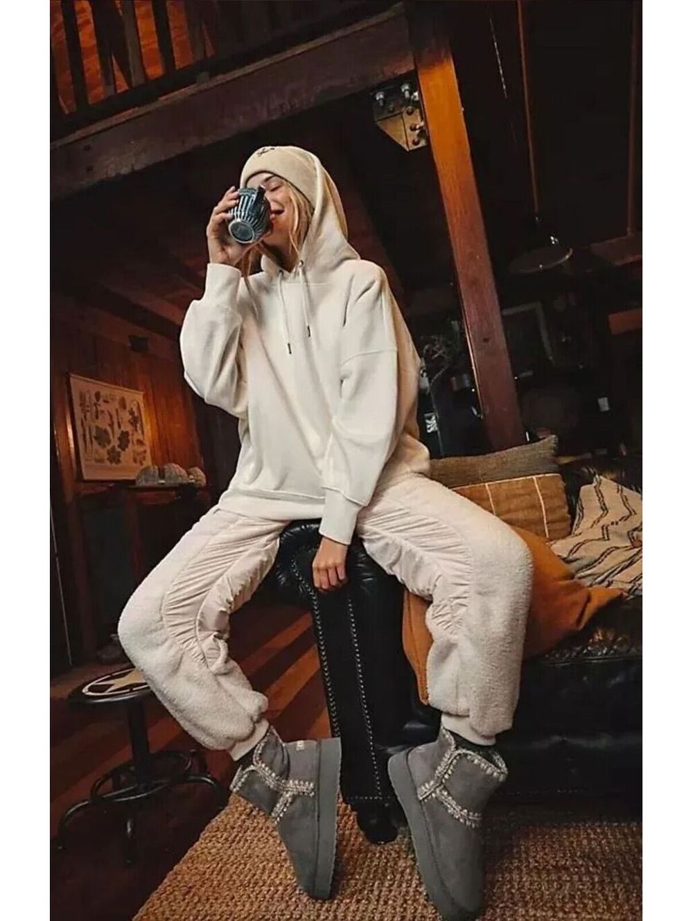 (MEDIUM, W17, INSEAM 31) NWT FREE PEOPLE MOVEMENT SUNDOWN FLEECE PANTS JOGGER